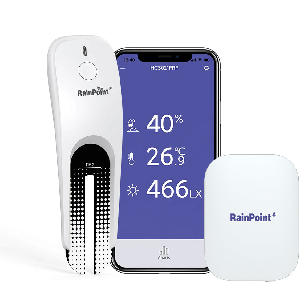 Wi-Fi Soil Moisture & Temperature Monitor - Smart Garden & Farm Sensor