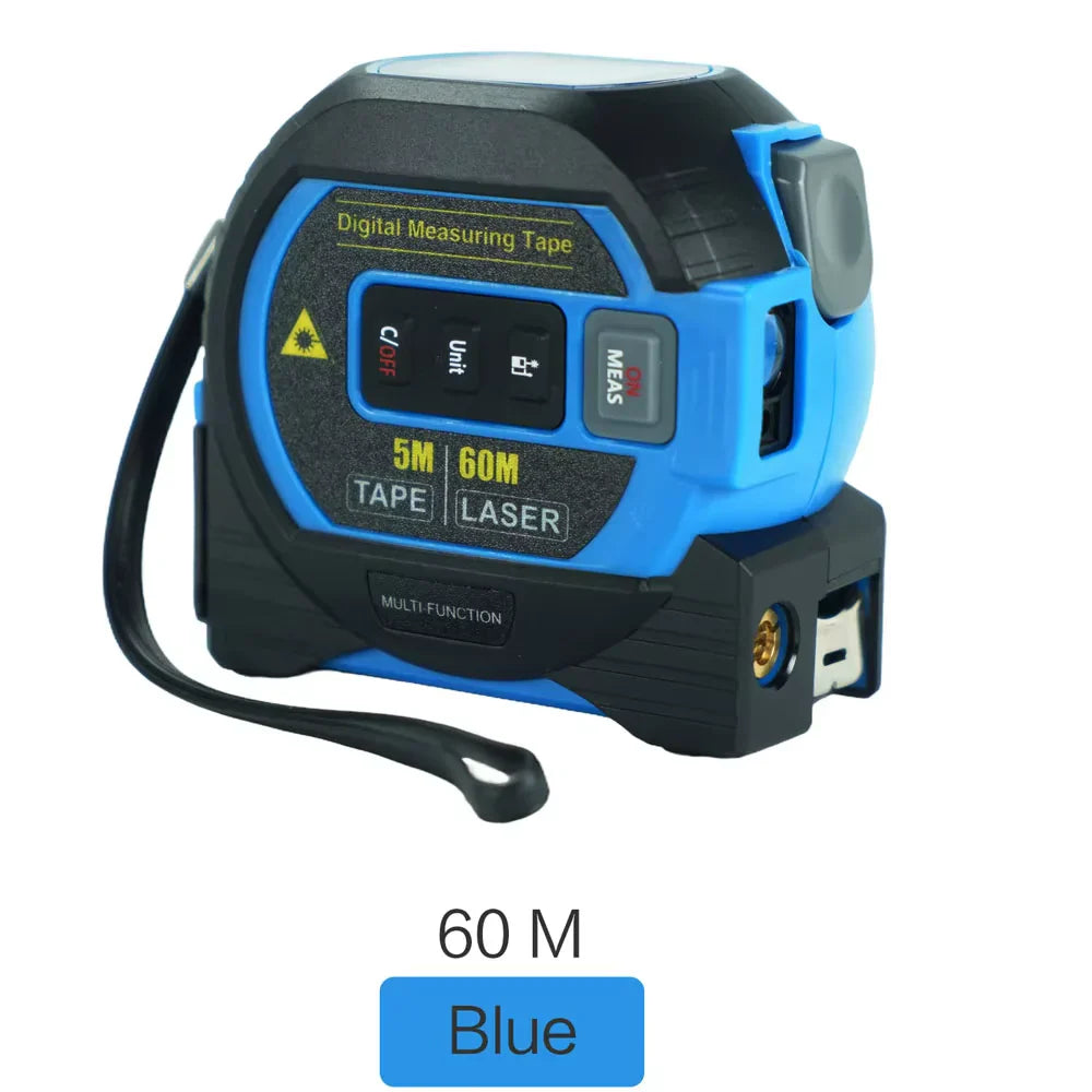 3-in-1 Laser Tape Measure with Infrared Distance Meter - 40M / 60M Range - alternate angle