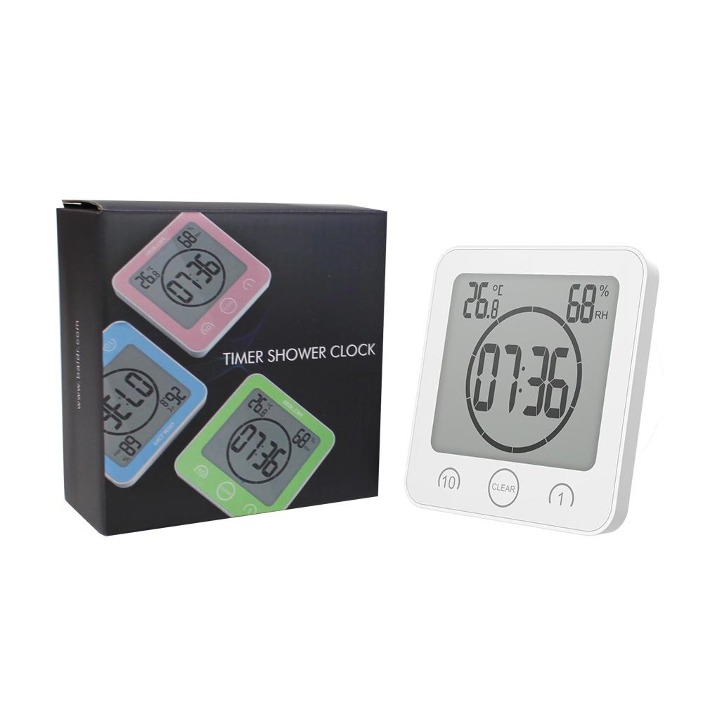 Waterproof Shower Clock w/ Timer (2 Packs), Waterproof