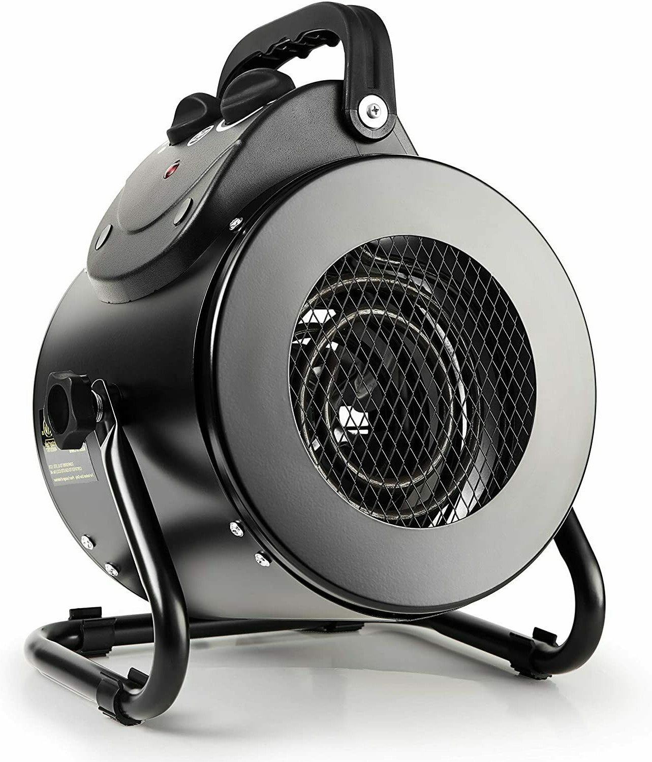 Electric Heater Fan for Greenhouse Grow Tent Workplace Fast Heating IPX4 - alternate angle