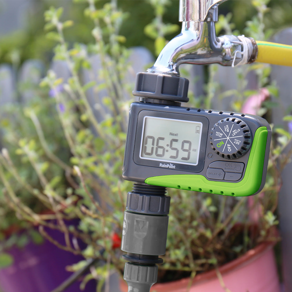 Rainpoint Single-Outlet Programmable Sprinkler Timer