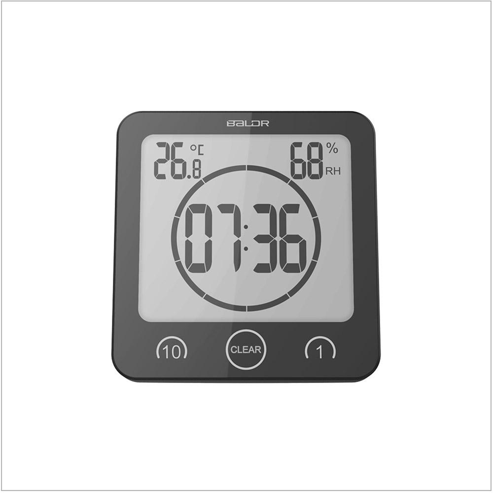 Waterproof Shower Clock w/ Timer (2 Packs), Waterproof - alternate angle