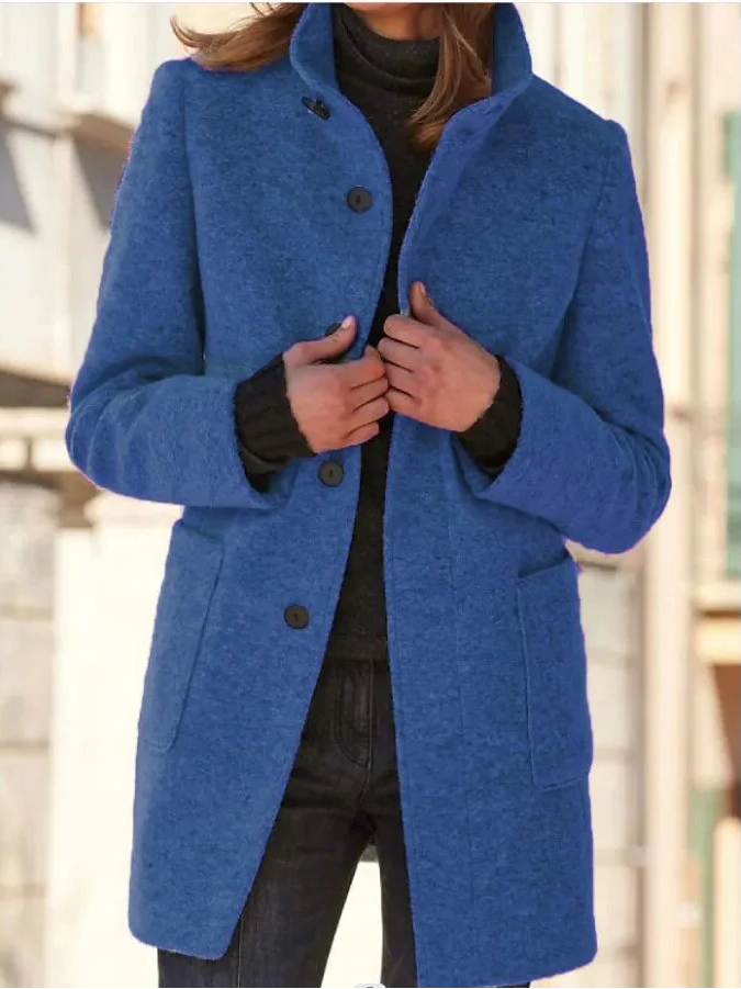Elegant wool coat - alternate angle