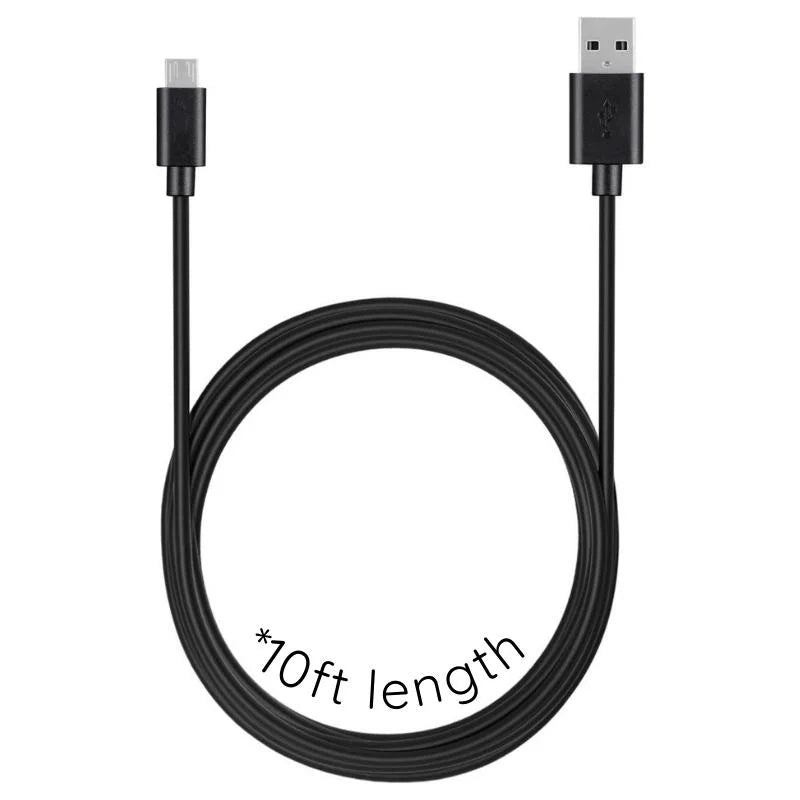 10ft Premium Braided Micro USB Cable - Fast Charging