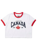 Canada Ringer Tee||Canada t-shirt graphique bords contraste