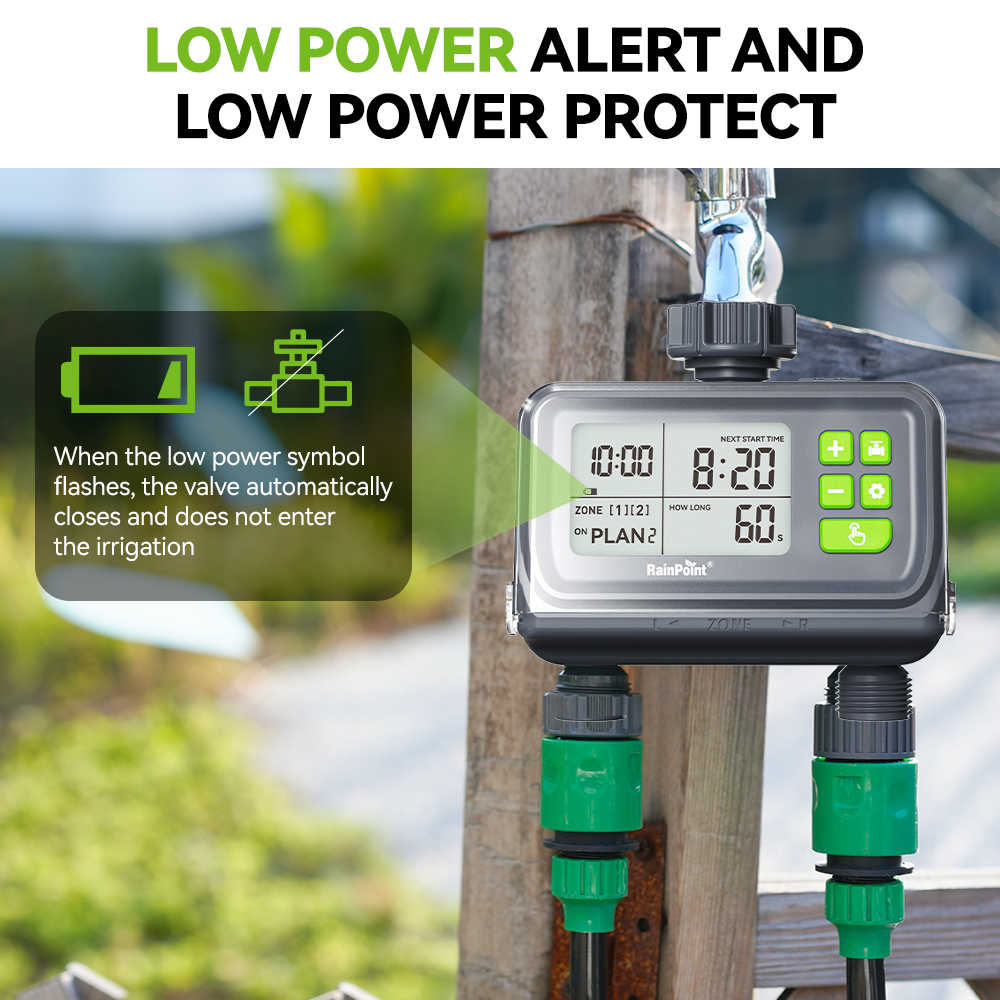2 Zone Water Timer for Garden Hose - detail