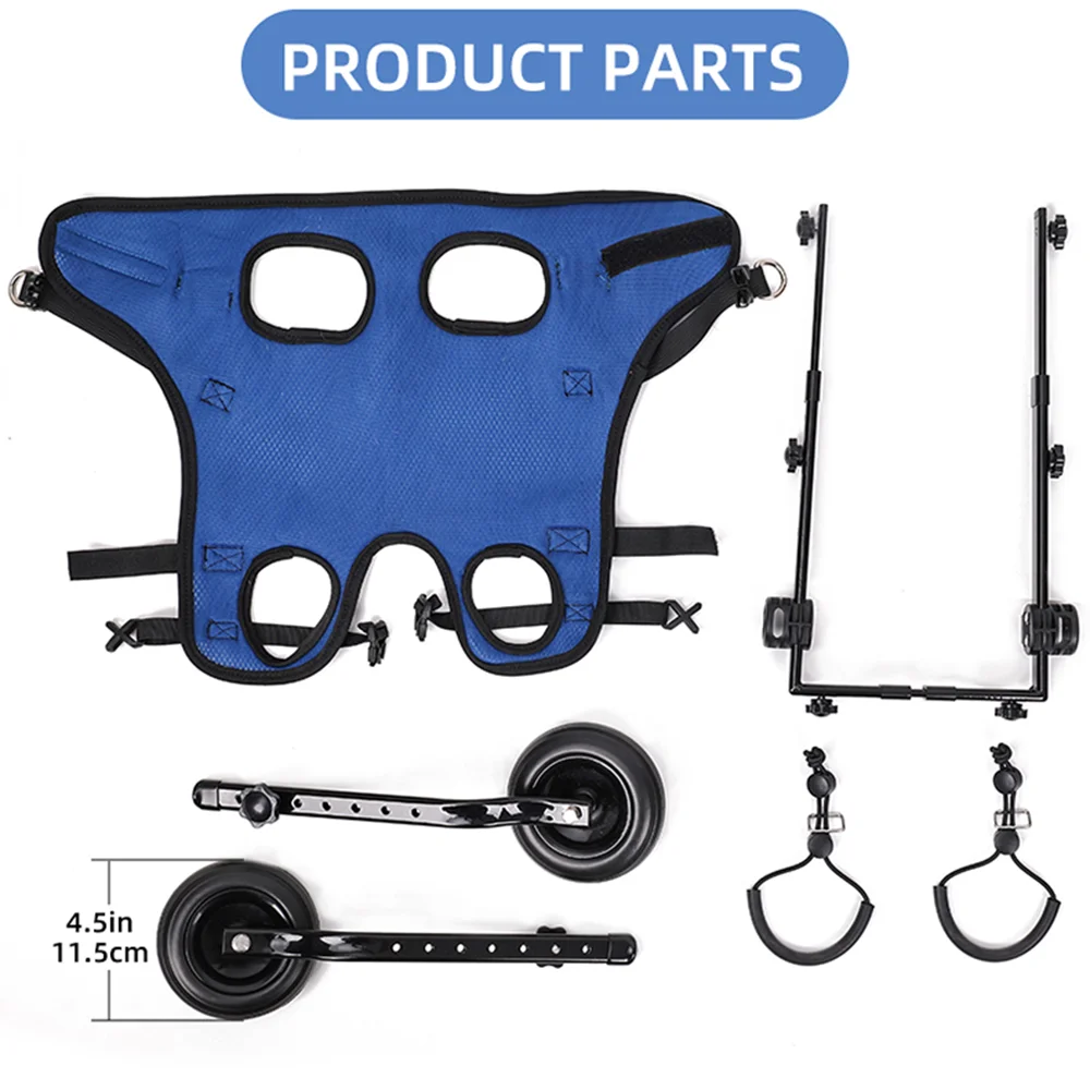 Dog Wheelchair Disability Dog Hind Legs Bracket Cat Dog Injured And - alternate angle