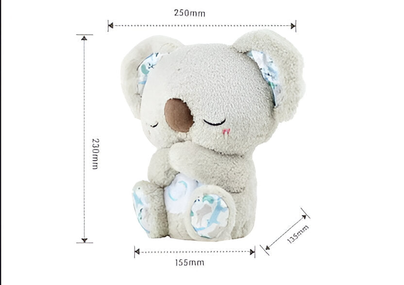 Anxiety Relief Koala Plush Toy with Music, Lights and Rhythmic Breathing Motion - detail
