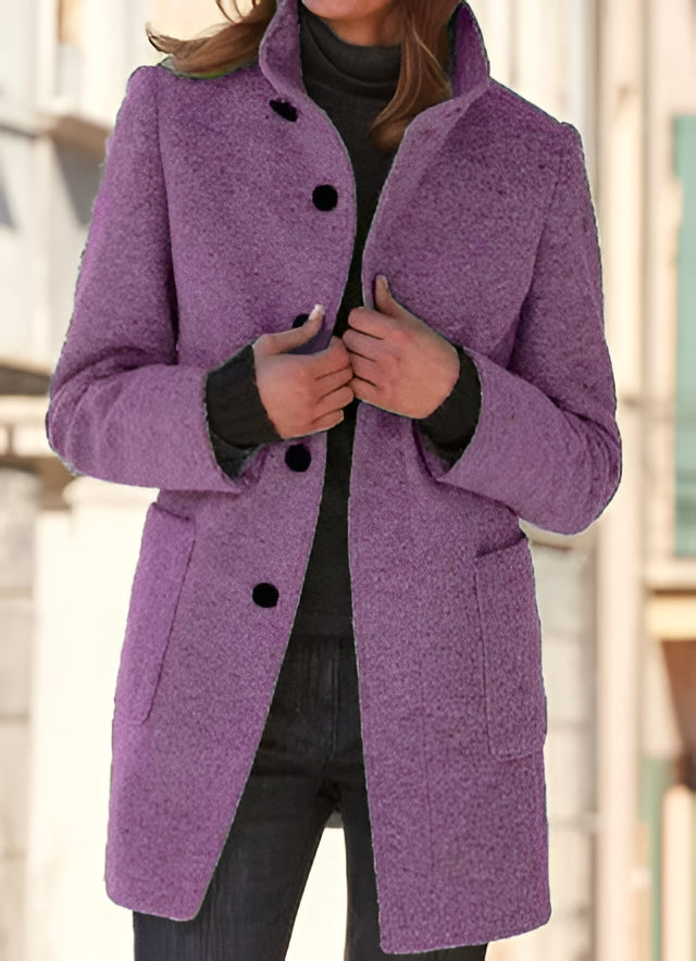 Elegant wool coat - alternate angle