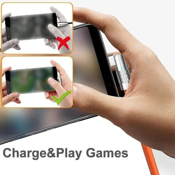 180-Degree Rotating Fast Charge Cable - alternate angle