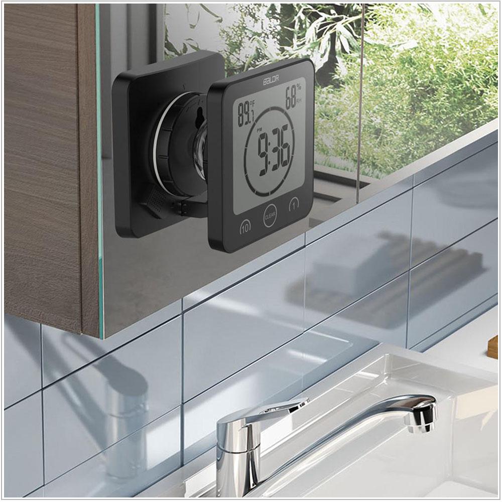 Waterproof Shower Clock w/ Timer (2 Packs), Waterproof - detail