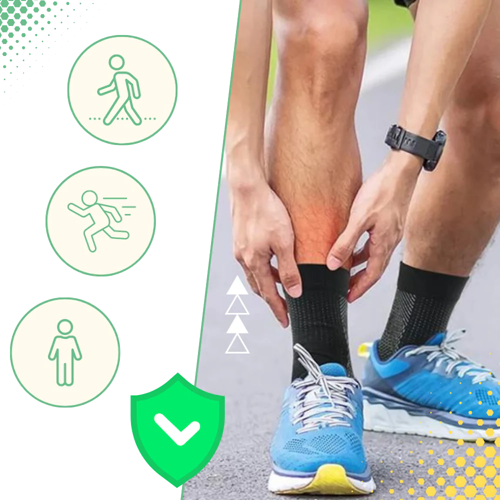 Compression Support Socks with Open-Toe Design and Non-Slip Fit - detail