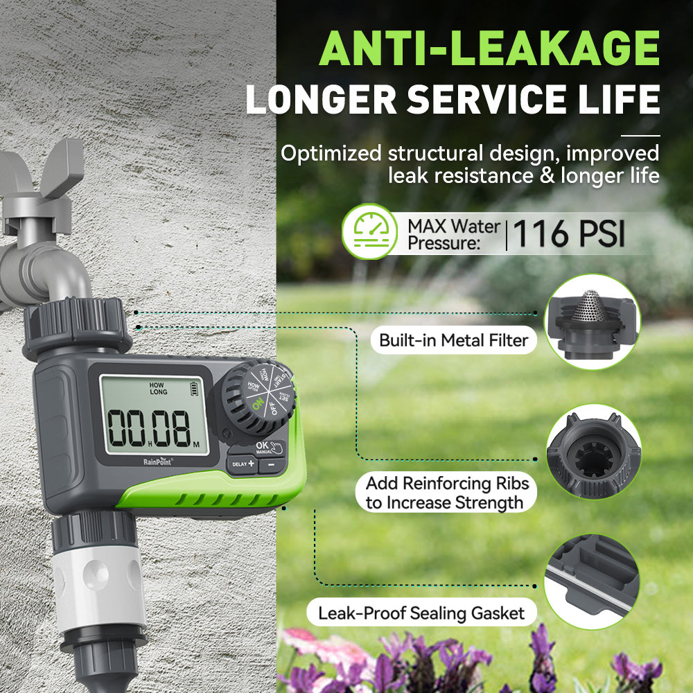 Rainpoint Single-Outlet Programmable Sprinkler Timer - detail