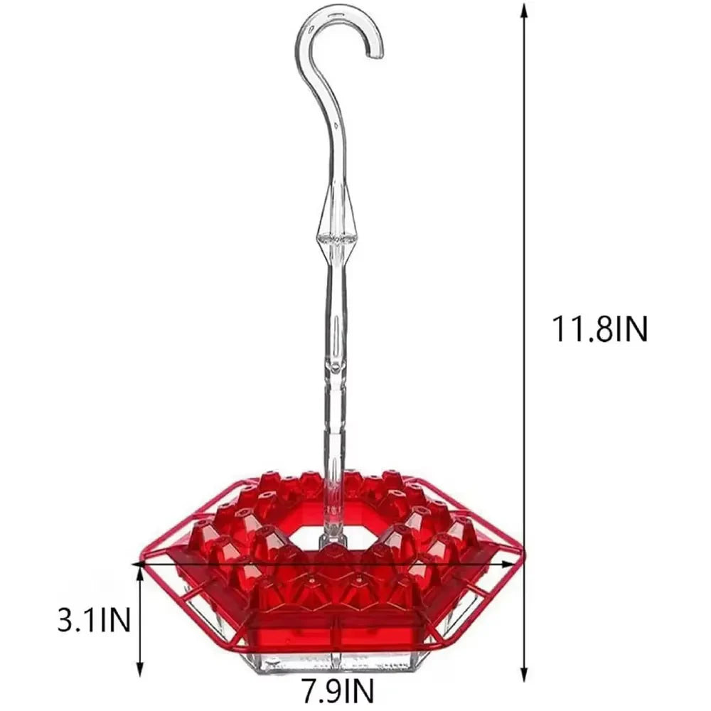 Ant Proof Hummingbird Feeder Outdoor Hanging Perch - alternate angle