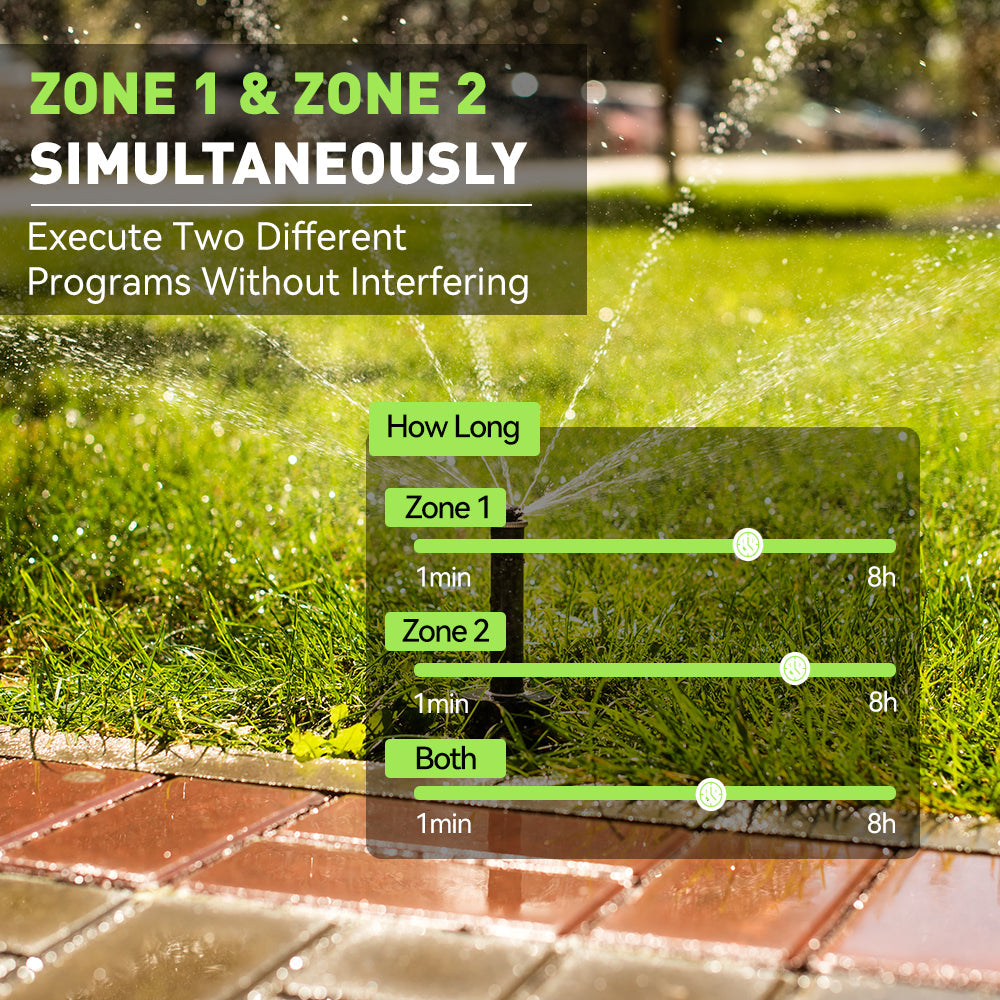 Rainpoint 2-Zone Smart Water Timer for Garden Hose - alternate angle