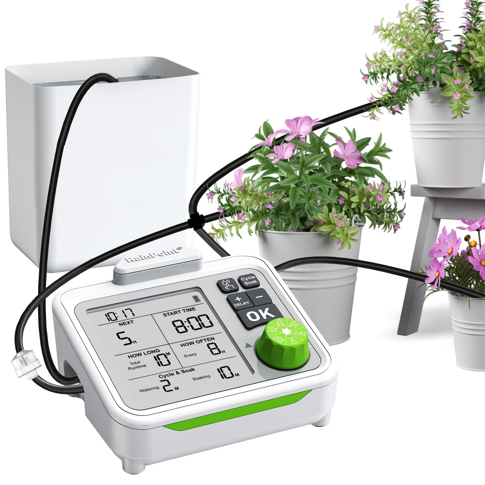 Rainpoint Automatic Plant Watering System With Large Display, Automatic - alternate angle