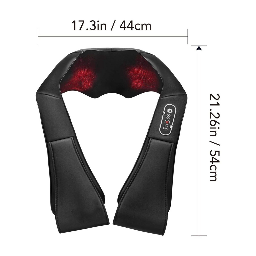 Heated Shiatsu Neck And Shoulder Deep Tissue Pressure Point Massager - alternate angle