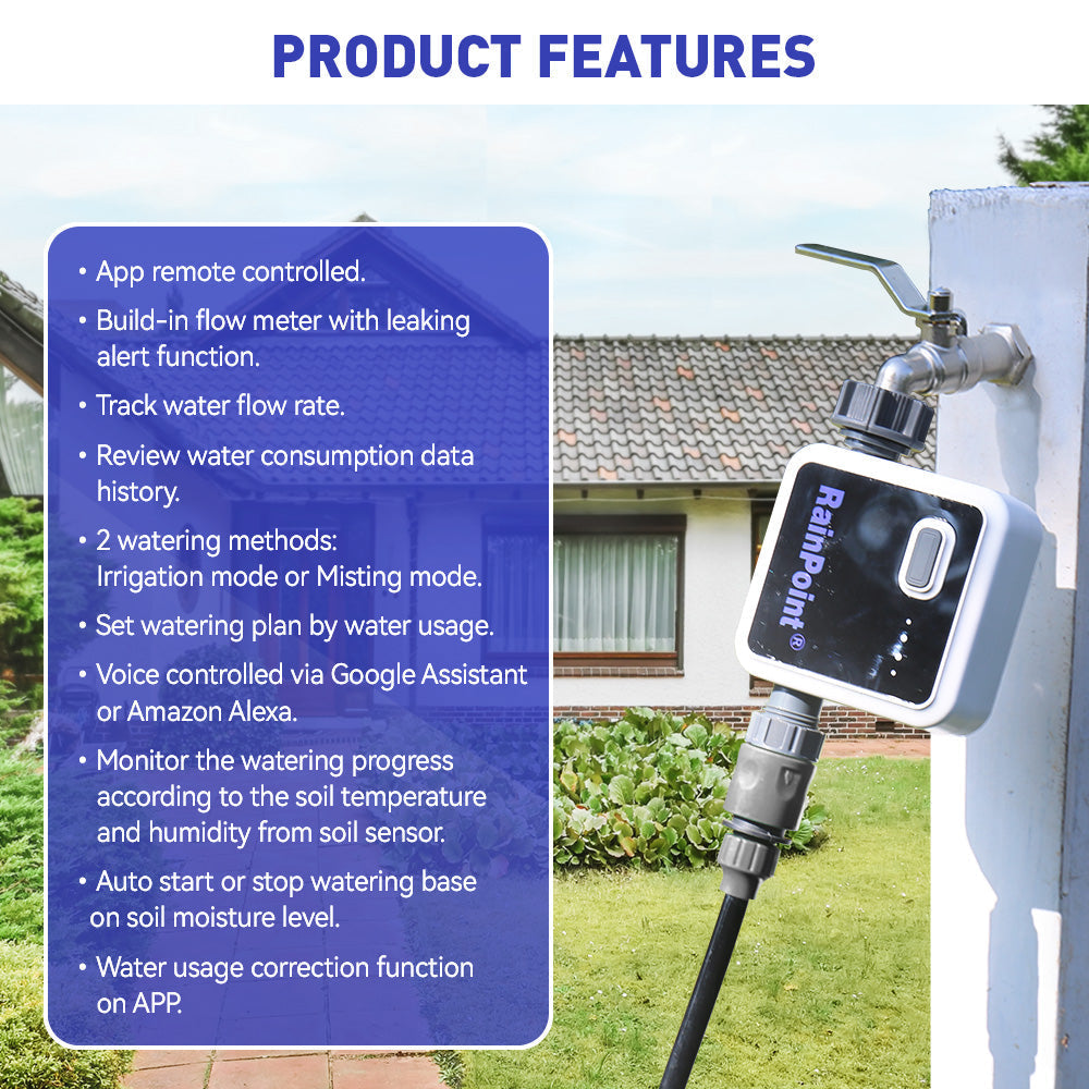 Rainpoint WiFi Smart Sprinkler & Hose Timer With Hub - detail