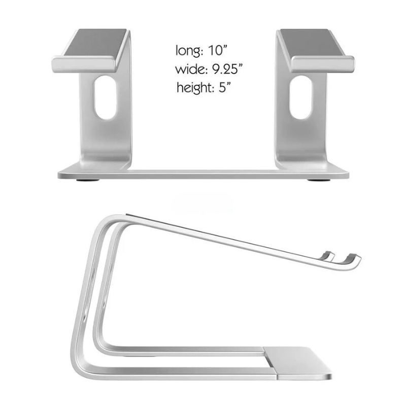 Aluminum Vertical Laptop Stand - alternate angle