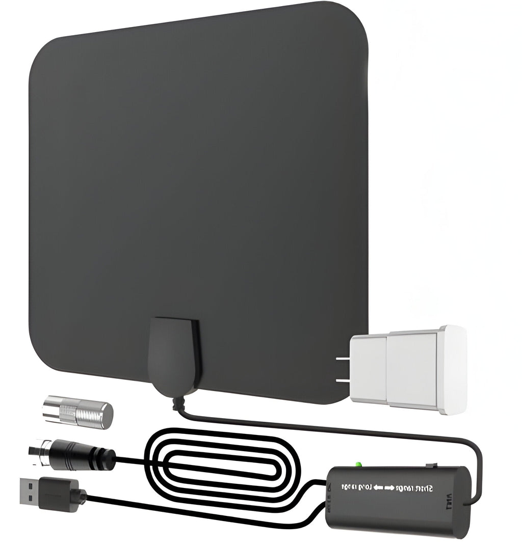 Indoor Digital Amplified Hdtv Antenna with Signal Booster - 300-Mile Range