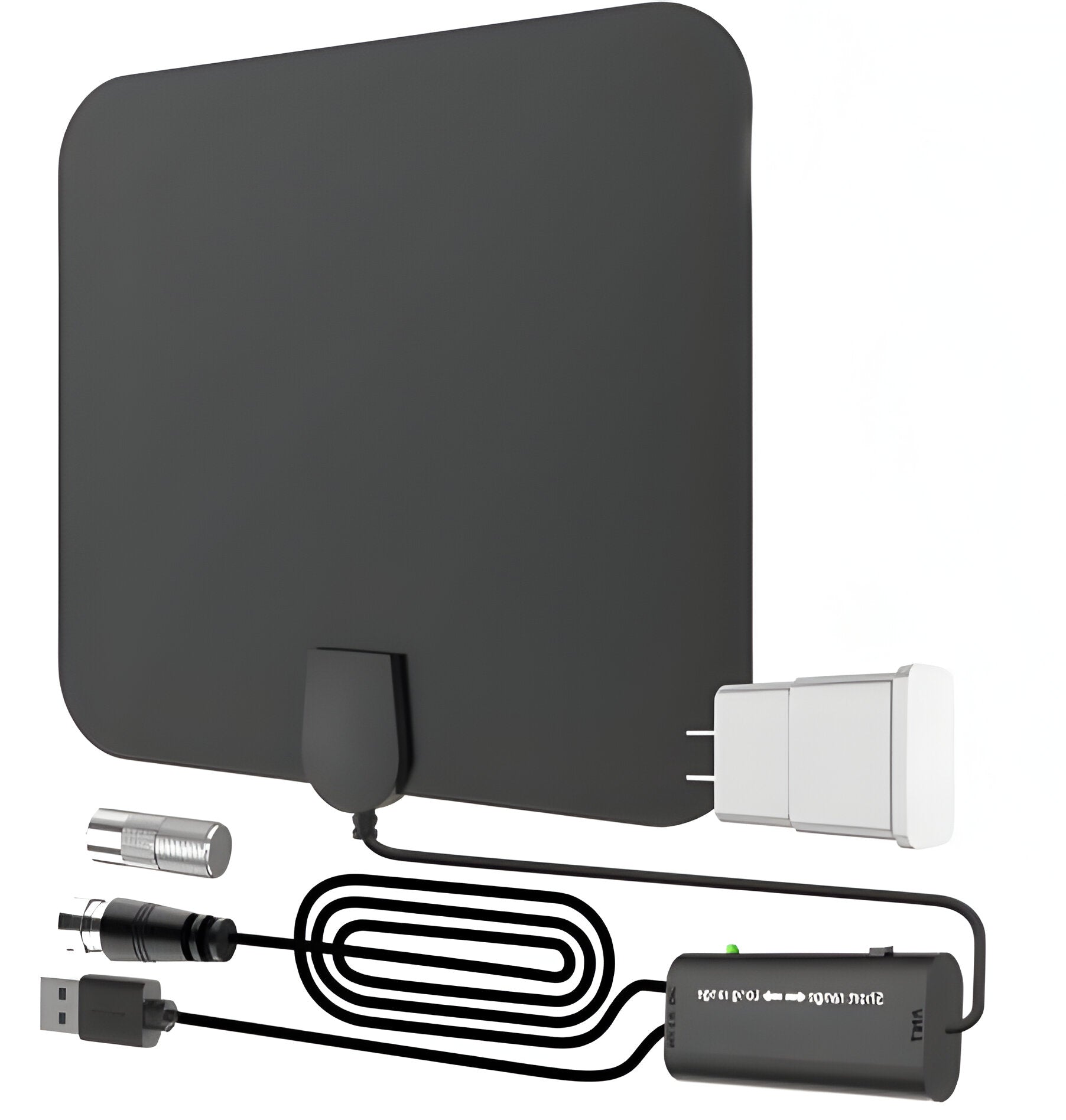 Indoor Digital Amplified Hdtv Antenna with Signal Booster - 300-Mile Range