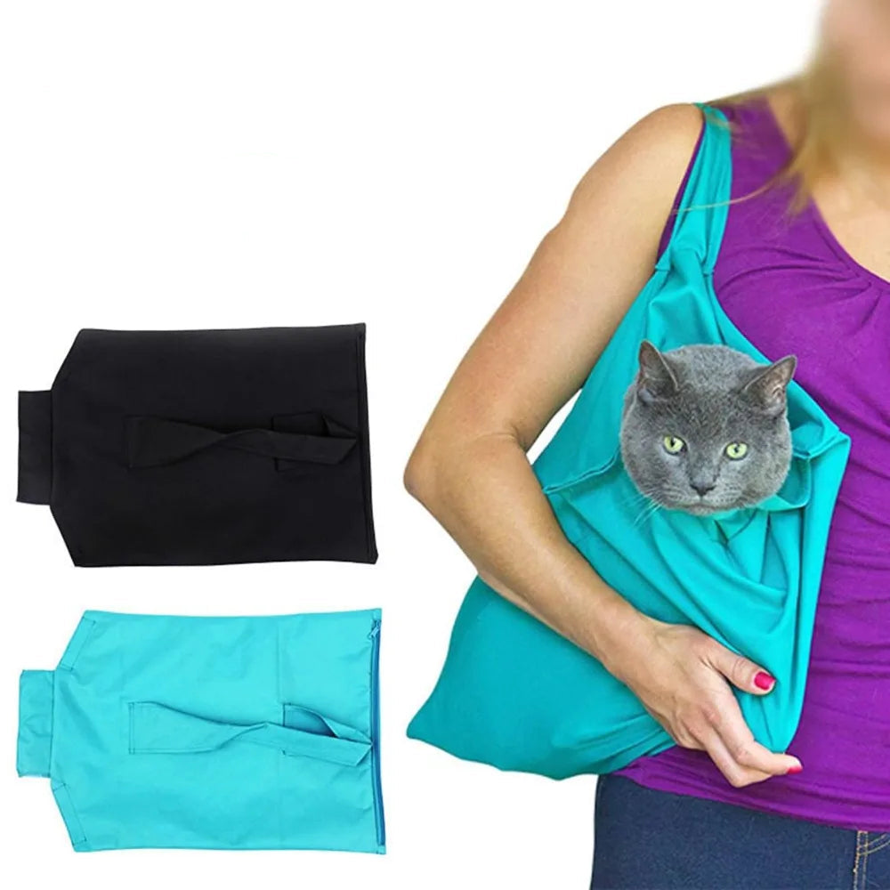 Anti Scratching Travel Cat Carrier Pouch - detail