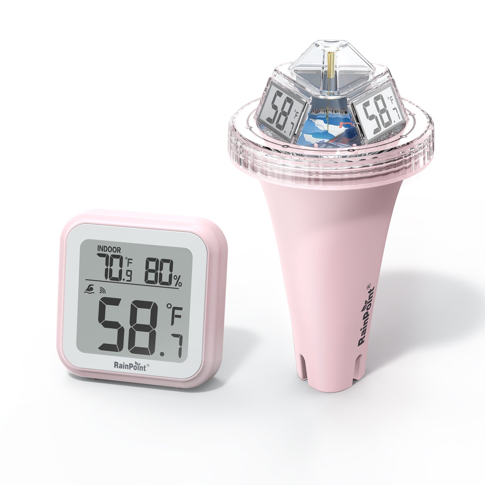 Wireless Pool Thermometer - Accurate Swimming Pool & Pond Temperature Monitor, Wireless - alternate angle