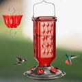 24oz Leak Proof Glass Hummingbird Feeder - detail