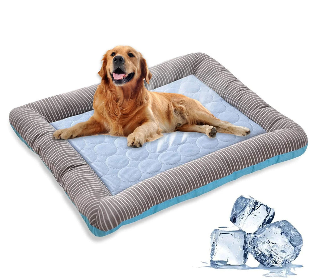 Cooling Dog Bed with Ice Silk Material - detail