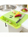 2-in-1 Cutting Board with Slide-Out Storage Tray