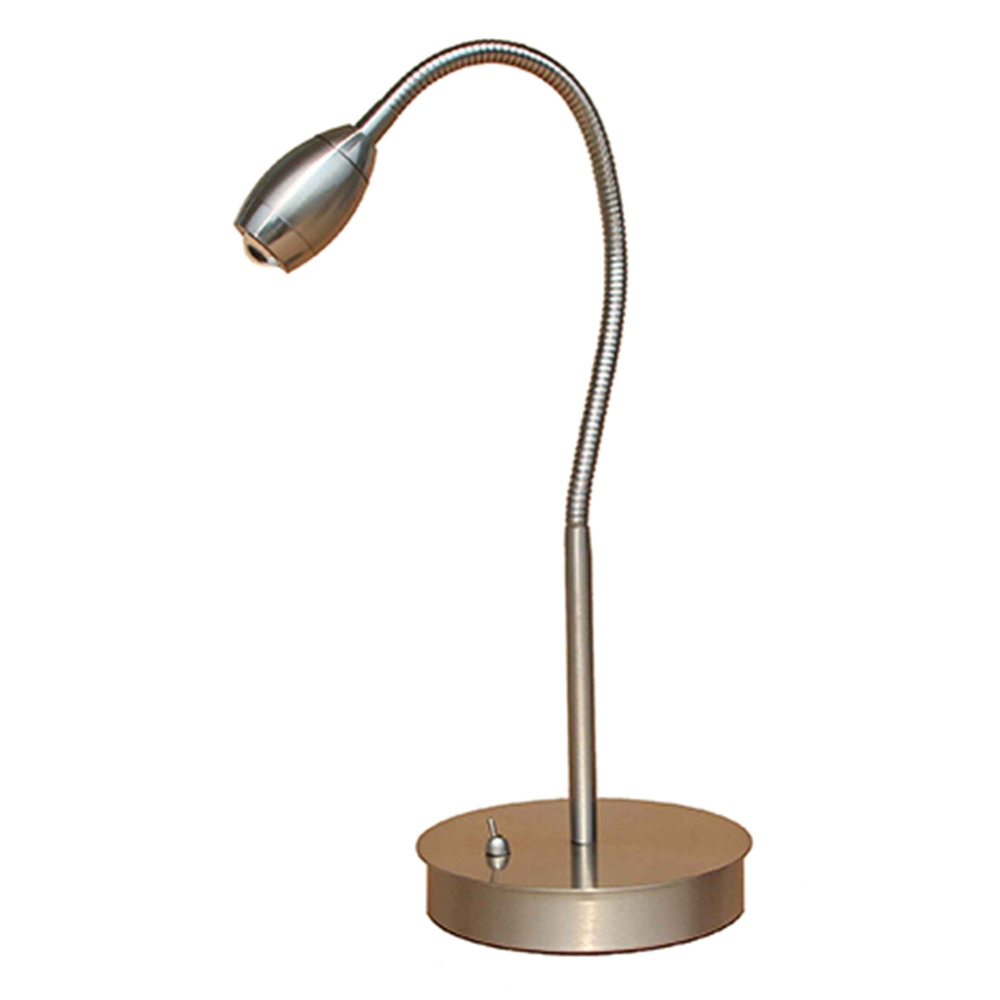 Daylight24 Adjustable Beam LED Desk Lamp - Brushed Nickel Finish, Adjustable