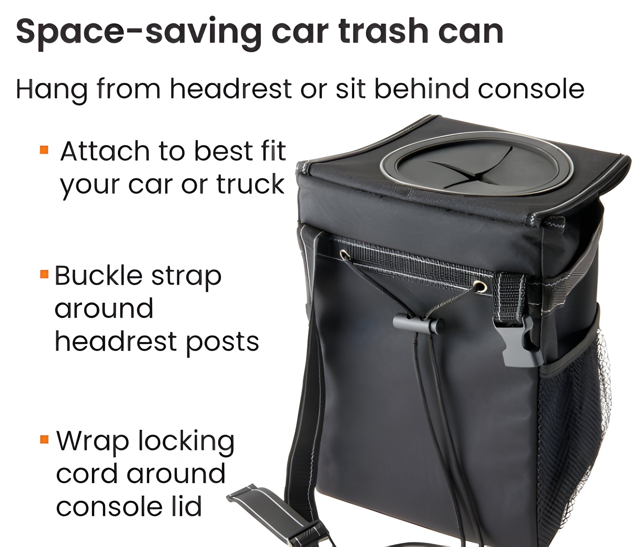Car Trash Can - detail