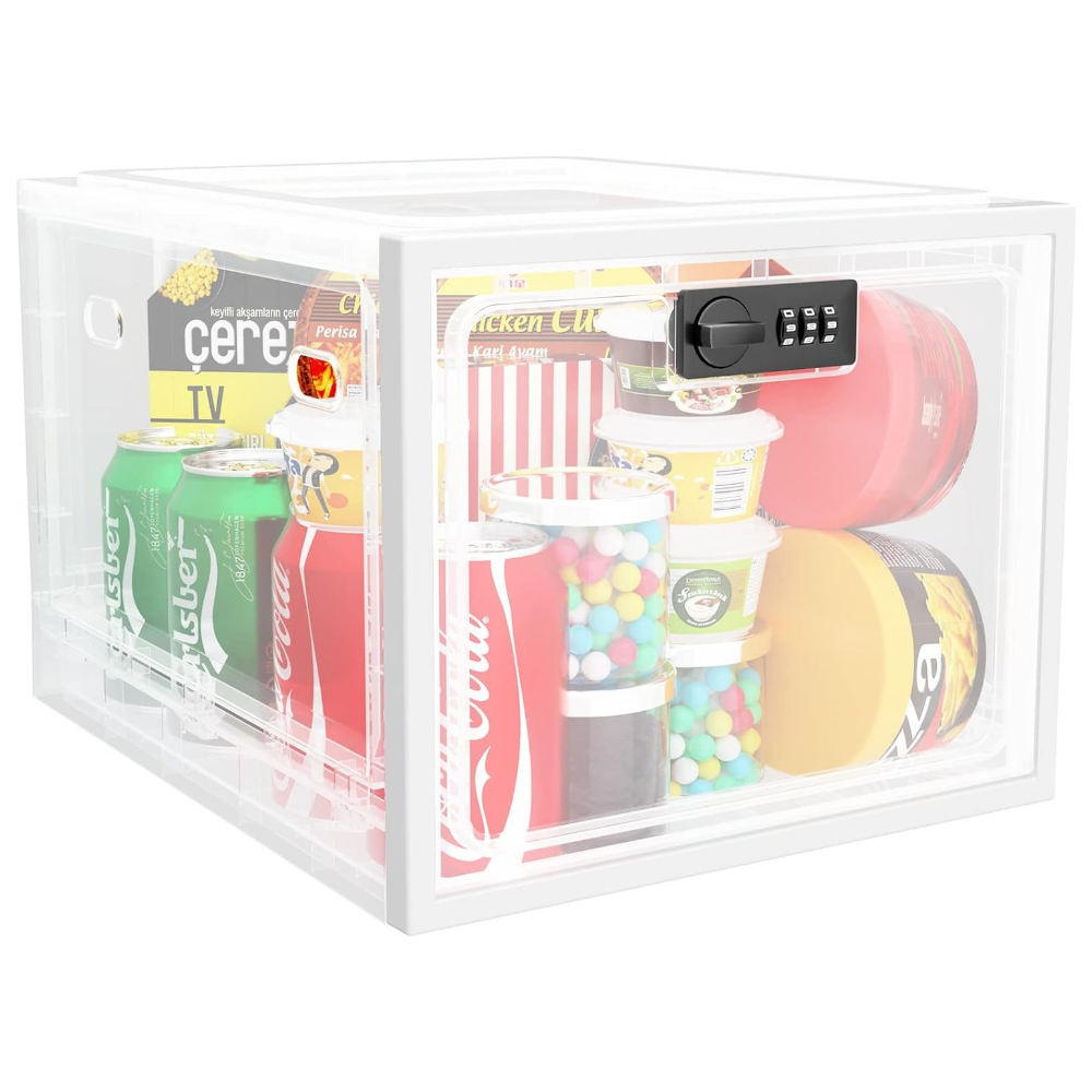 Heavy Duty Lockable Refrigerator Food Organizer Storage Bin - detail