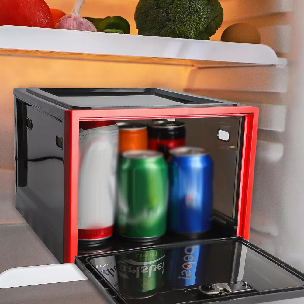 Heavy Duty Lockable Refrigerator Food Organizer Storage Bin - detail