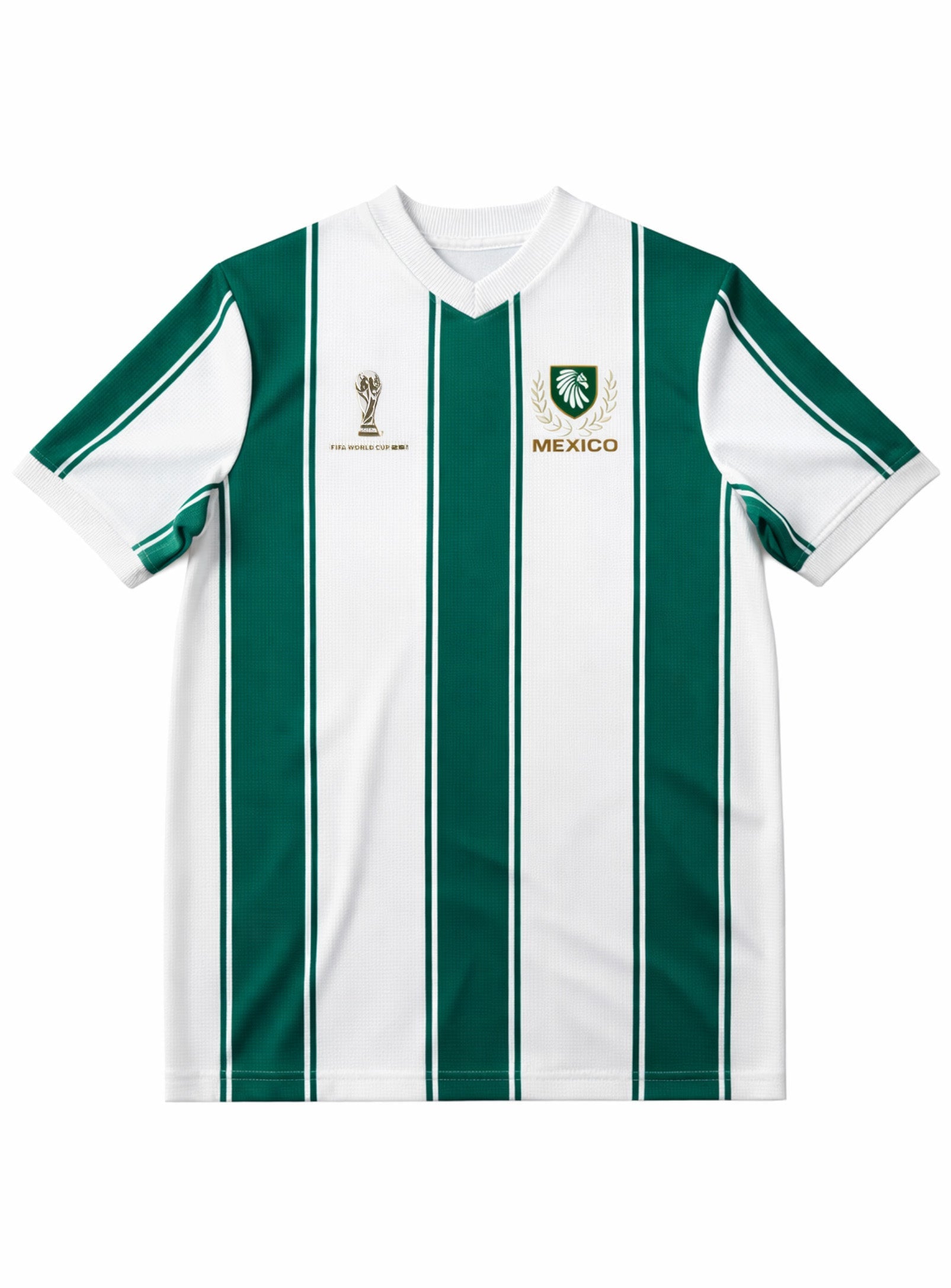 Waffle Effect Kids Mexico Jersey || Maillot Mexique en Jersey Gaufr Enfant - alternate angle