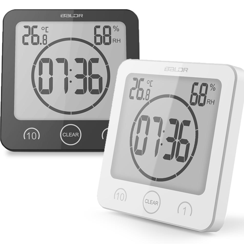 Waterproof Shower Clock w/ Timer (2 Packs), Waterproof - alternate angle