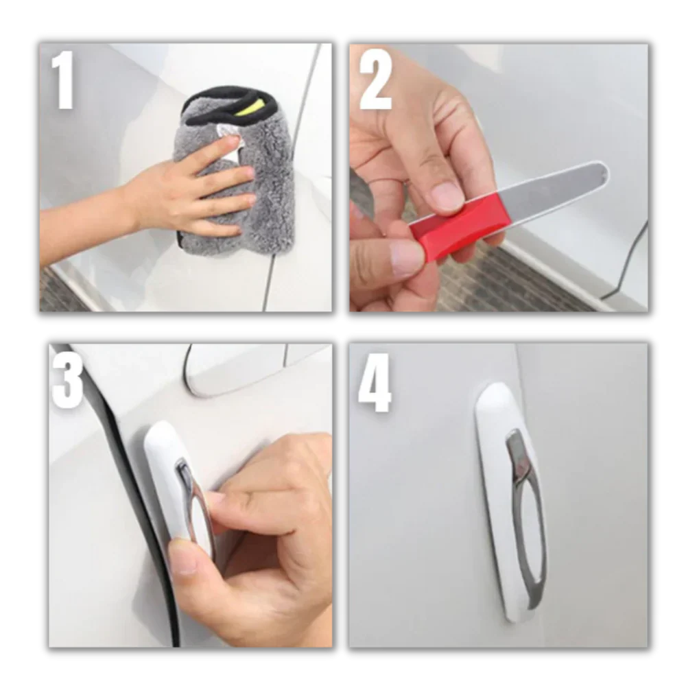 4-pack Car Door Protection Strips - in use