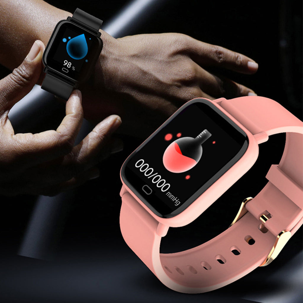 Smart Fit Multi Function Smart Watch Tracker and Monitor - in use