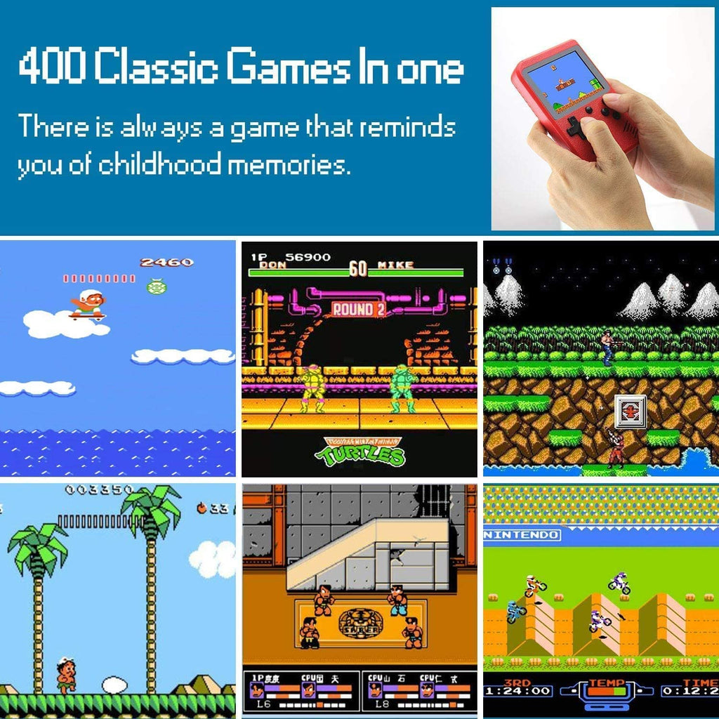 Portable Game Pad With 400 Games Included + Additional Player Controller, Portable - detail