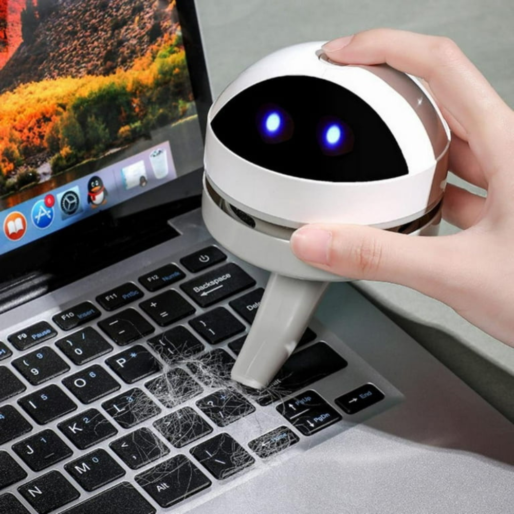 Compact USB Charging Mini Desk Vacuum Cleaner Robot - alternate angle