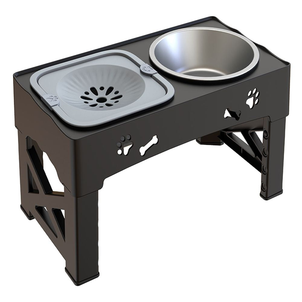 Adjustable Raised Pet Dog Slow Feeder - detail