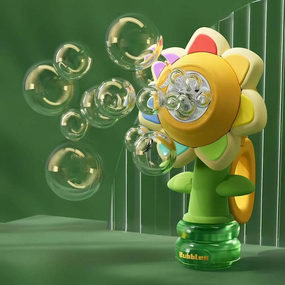 Dancing Sunflower LED Bubble Maker Toy - detail