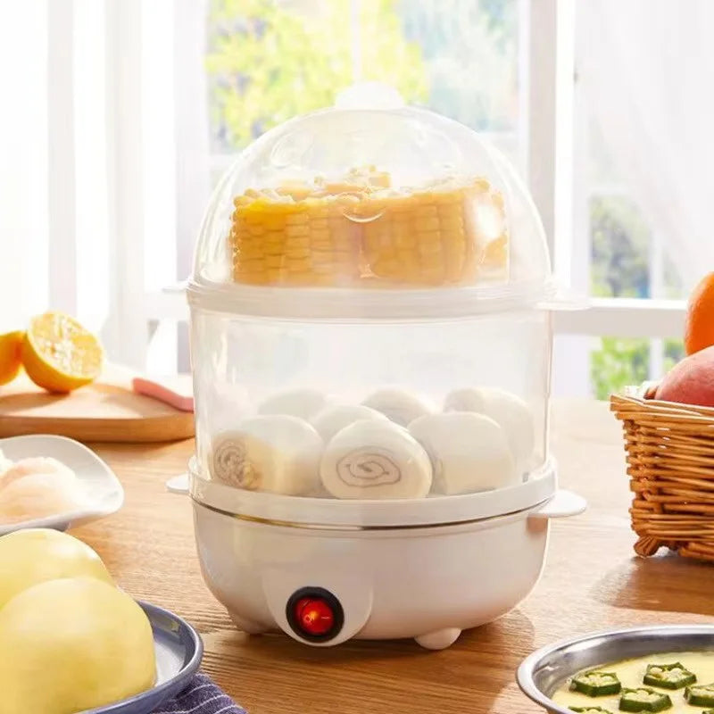 Double Layer Multifunctional Electric Egg Cooker - alternate angle