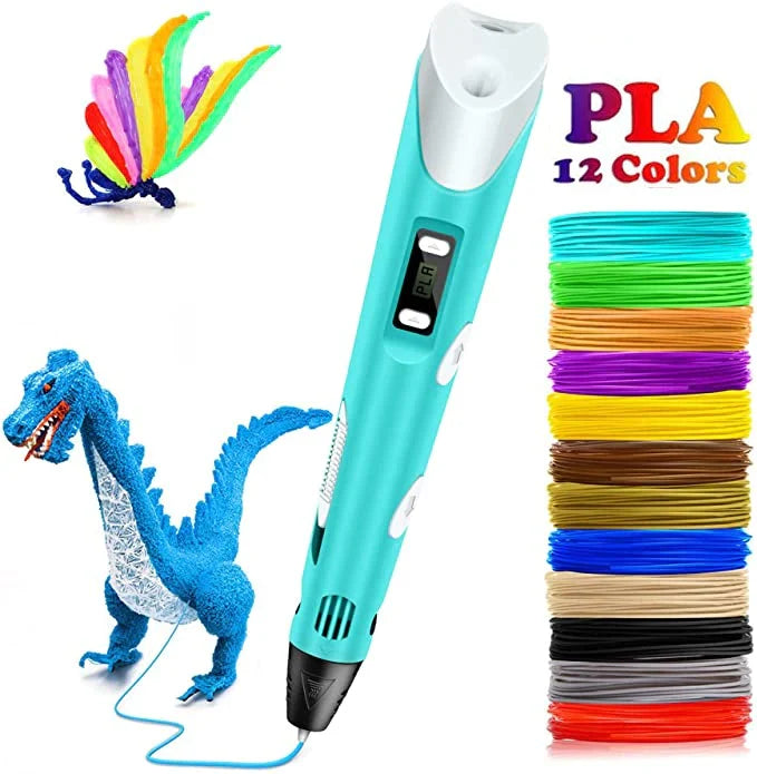 3D Printing Pen for Kids with PLA Filament Starter Kit - in use