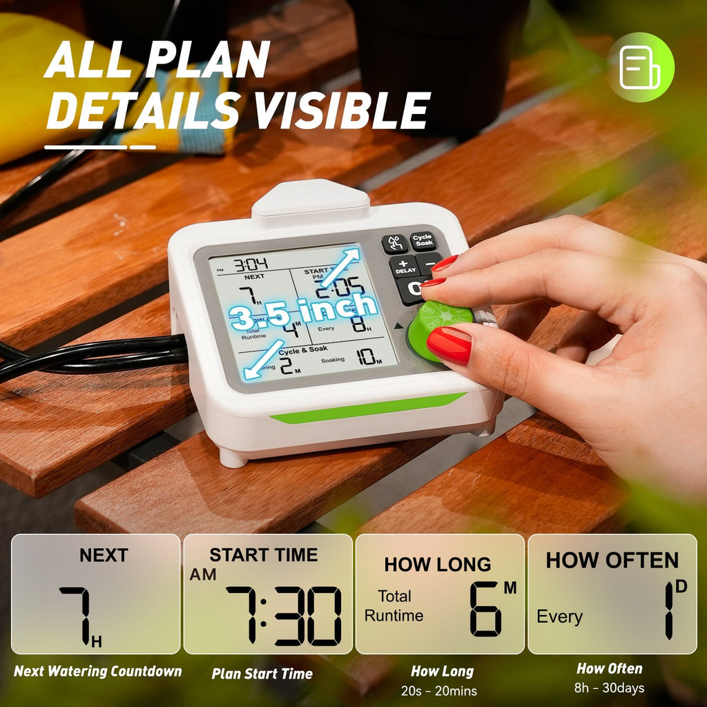 Rainpoint Automatic Plant Watering System With Large Display, Automatic - in use