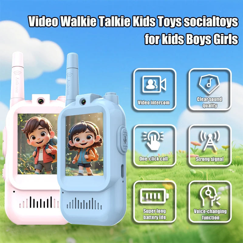 Childrens 2 Pack Video Walkie Talkie - detail