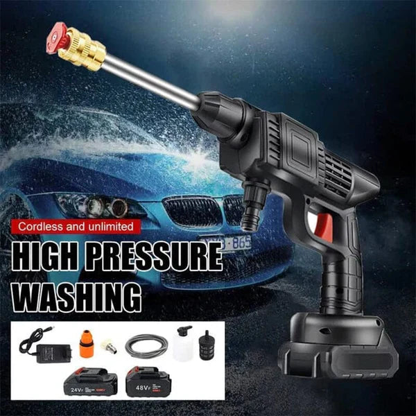 Cordless Portable High Pressure Spray Water Gun Set - alternate angle