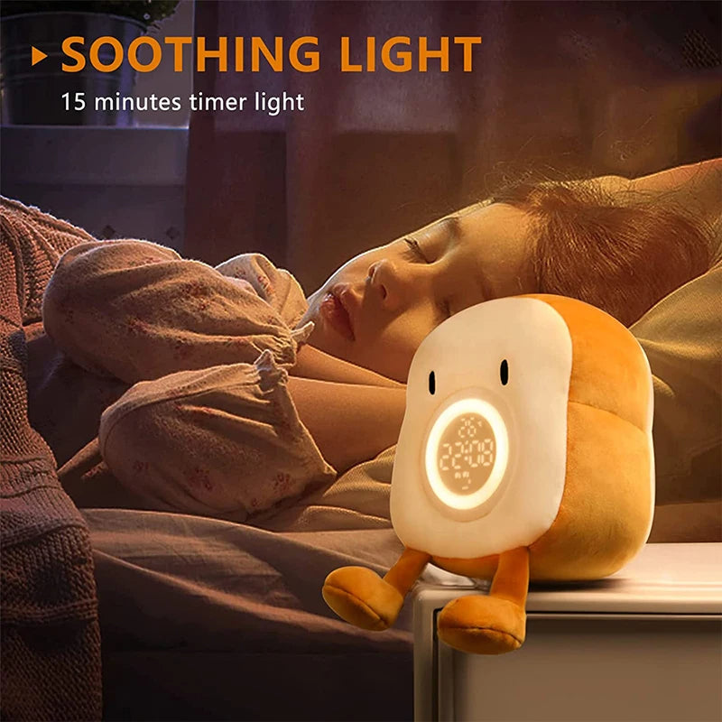 Alarm Clock Plushie with Night Light - detail