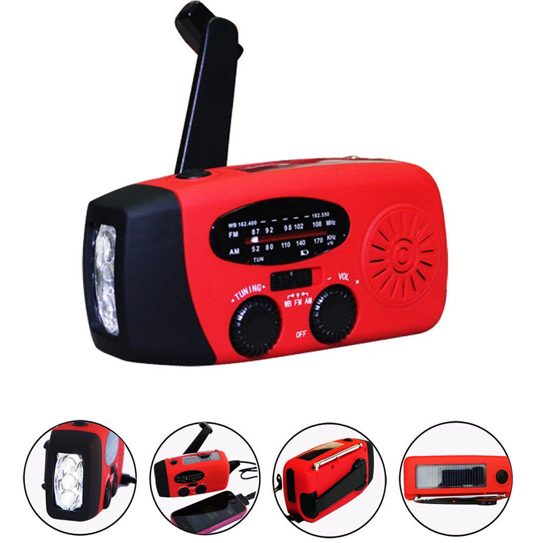 Storm Safe Emergency Am/Fm/Noaa Weather Band Radio With Solar Flash - detail