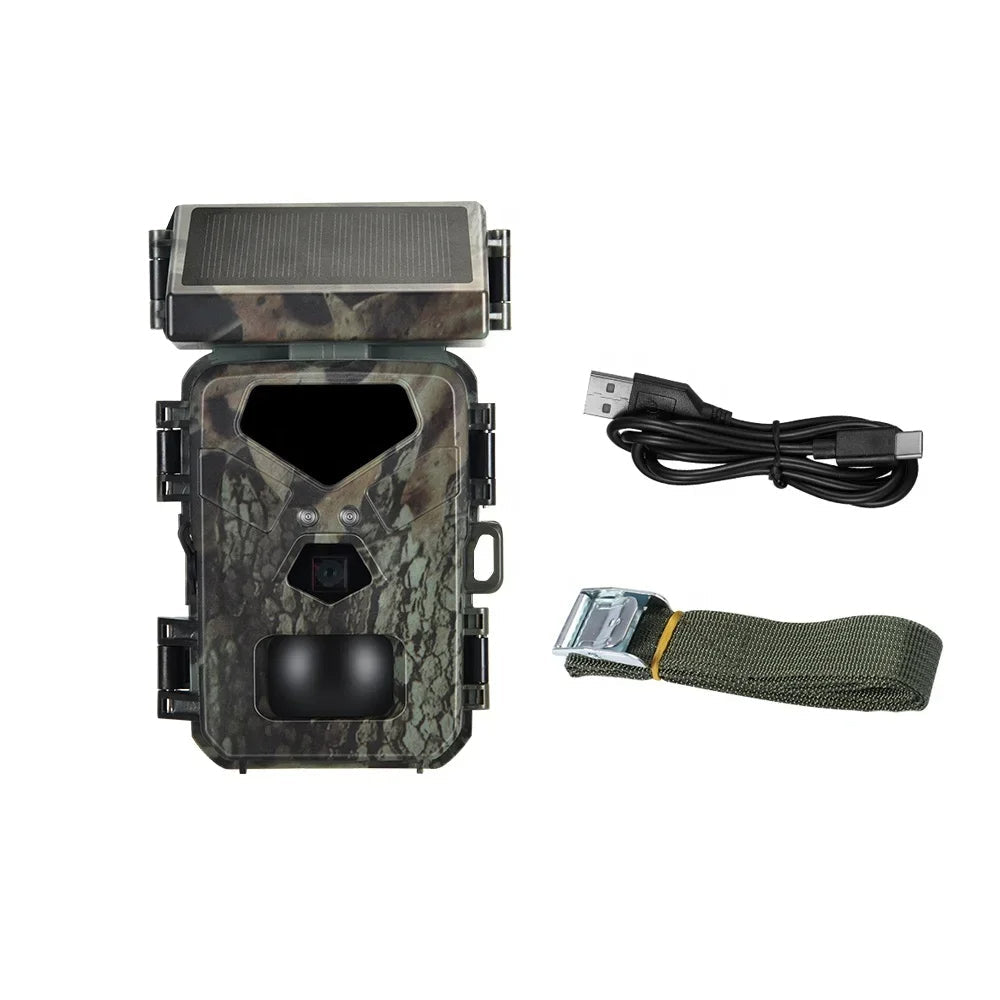 Compact Solar Powered Trail Camera - in use